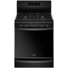 Whirlpool 5.8 cu. ft. Gas Freestanding Range in Black with Frozen Bake Technology