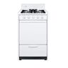 Summit Appliance 20 in. 2.46 cu. ft. LP Gas Range in White, Battery Powered