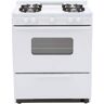 Premier 30 in. 3.91 cu. ft. Freestanding Battery Spark Ignition Gas Range in White