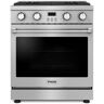 Thor A Series 30 in. 4-Burners Free-Standing Contemporary Gas Range in Stainless Steel with Convection Oven