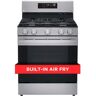 LG 5.8 cu. ft. Smart Wi-Fi Enabled Fan Convection Gas Single Oven Range with AirFry and EasyClean in Stainless Steel