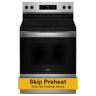 Whirlpool 30 in. 4 Element Freestanding Electric Range in Stainless Steel with No Preheat Mode
