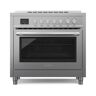 Koolmore 36 in. 5 Elements, Freestanding Electric Range with Convection Oven in. Stainless Steel with Legs, 4.3 cu. ft.
