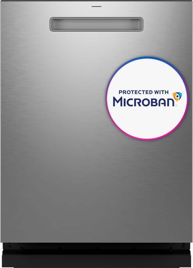 24 in. Fingerprint Resistant Stainless Top Control Smart Built-In Tall Tub Dishwasher with Microban Technology, 44 dBA