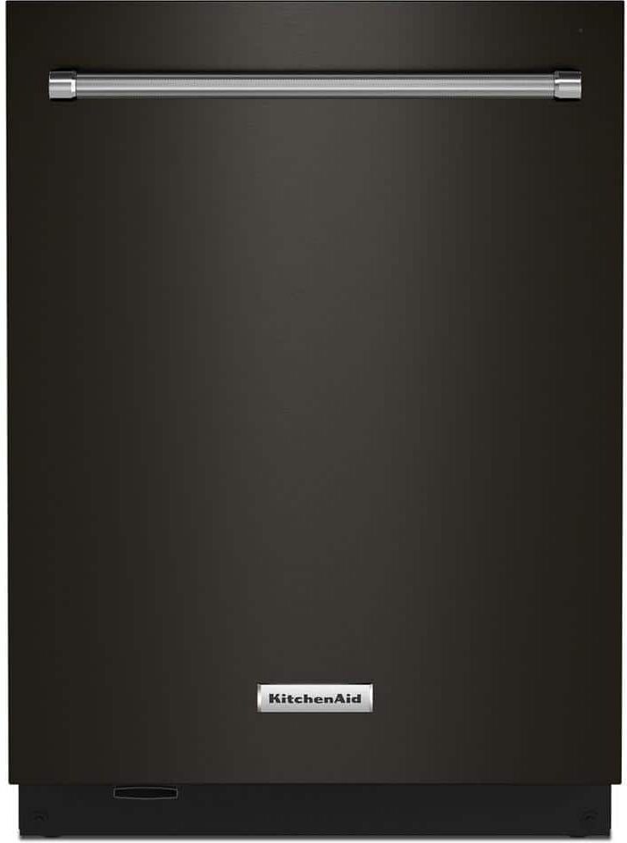 KitchenAid 24 in. Black Stainless Top Control Built-in Tall Tub Dishwasher with Stainless Steel Tub and Third Level Rack, 44 dBA