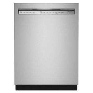 KitchenAid 24 in. PrintShield Stainless Steel Front Control Built-in Tall Tub Dishwasher with Stainless Steel Tub, 44 dBA, Stainless Steel with PrintShield™ Finish