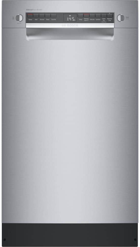 Bosch 300 Series 18 in. Front Control Smart Built-In Dishwasher with 3rd Rack and 46 dBA