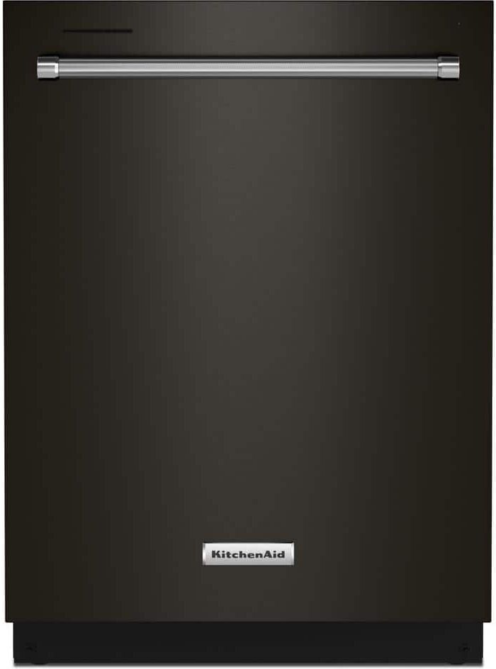 KitchenAid 24 in. Black Stainless Top Control Built-in Tall Tub Dishwasher with Stainless Steel Tub and Third Level Rack, 44 dBA