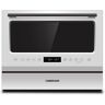 Farberware Professional White/Glass Door Countertop Dishwasher with 6-Place Setting Capacity