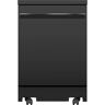 GE 24 in. Top Control Portable Black Dishwasher with Stainless Steel Interior, Sanitize, 54 dBA