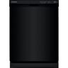 Frigidaire 24 in Front Control Built-In Tall Tub Dishwasher in Black with 4-cycles and DishSense Sensor Technology