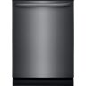 Frigidaire 24 in Top Control Built In Tall Tub Dishwasher with Plastic Tub in Black Stainless Steel with 4-cycles