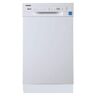 Avanti 18 in. Stainless Steel Interior Front Control Smart 120-Volt Dishwasher in White