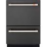 Cafe 24 in. Matte Black Double Drawer Dishwasher