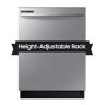 Samsung Fingerprint Resistant 53 dBA Dishwasher with Adjustable Rack in Stainless Steel