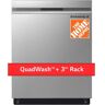 LG 24 in. Top Control Standard Dishwasher with QuadWash in Stainless Steel