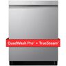 LG 23.75 in. PrintProof Stainless Steel Smart Top Control Dishwasher with QuadWash Pro, Dynamic Dry and TrueSteam