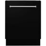 ZLINE Kitchen and Bath Tallac Series 24 in. Top Control 8-Cycle Tall Tub Dishwasher with 3rd Rack in Black Matte