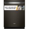 Whirlpool 24 in. in Fingerprint Resistant Black Stainless Dishwasher with 3rd Rack