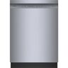 Bosch 100 Series Plus 24 in. Stainless Steel Front Control Tall Tub Dishwasher with Hybrid Stainless Steel Tub, 48 dBA