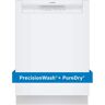 Bosch 100 Series 24 in. White Front Control Tall Tub Dishwasher with Hybrid Stainless Steel Tub, 50 dBA