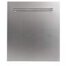 ZLINE Kitchen and Bath 24 in. Top Control 6-Cycle Compact Dishwasher with 2 Racks in Stainless Steel & Traditional Handle