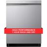 LG 24 in. PrintProof Stainless Steel Smart Top Control Dishwasher with 1-Hour Wash and Dry, QuadWash Pro and Dynamic Dry