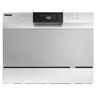 Danby 18 in. Silver Digital Portable 120-volt Dishwasher with 8-Cycles with 6-Place Settings Capacity