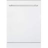 Hallman Classico 24 in. Dishwasher with Stainless Steel Metal Spray Arms in Color White with Classico Chrome handle