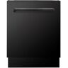 ZLINE Kitchen and Bath Tallac Series 24 in. Top Control 8-Cycle Tall Tub Dishwasher with 3rd Rack in Black Stainless Steel