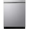 LG 24 in. Top Control Smart Wi-Fi Enabled Dishwasher, QuadWash Pro, Dynamic Heat Dry, 3rd Rack, PrintProof Stainless Steel