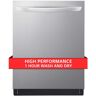 LG 24 in. PrintProof Stainless Steel Smart Top Control Dishwasher with 1-Hour Wash and Dry, QuadWash Pro and TrueSteam