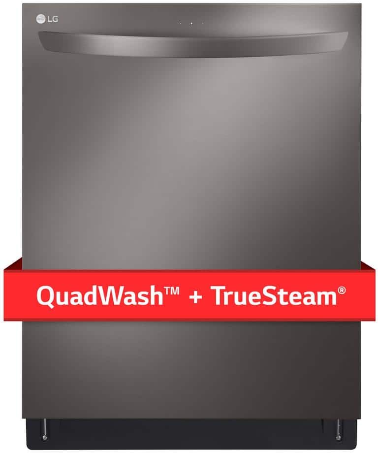 Eco-Friendly best Dishwashers: An Efficient Cleaning Guide 41 LG 24 in. in PrintProof Black Stainless Steel Top Control Dishwasher with TrueSteam, QuadWash and Dynamic Dry