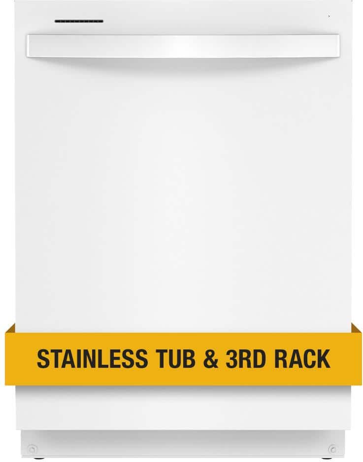 Eco-Friendly best Dishwashers: An Efficient Cleaning Guide 5 Whirlpool 24 in. White Top Control Built-In Tall Tub Dishwasher with Third Level Rack, 47 dBA