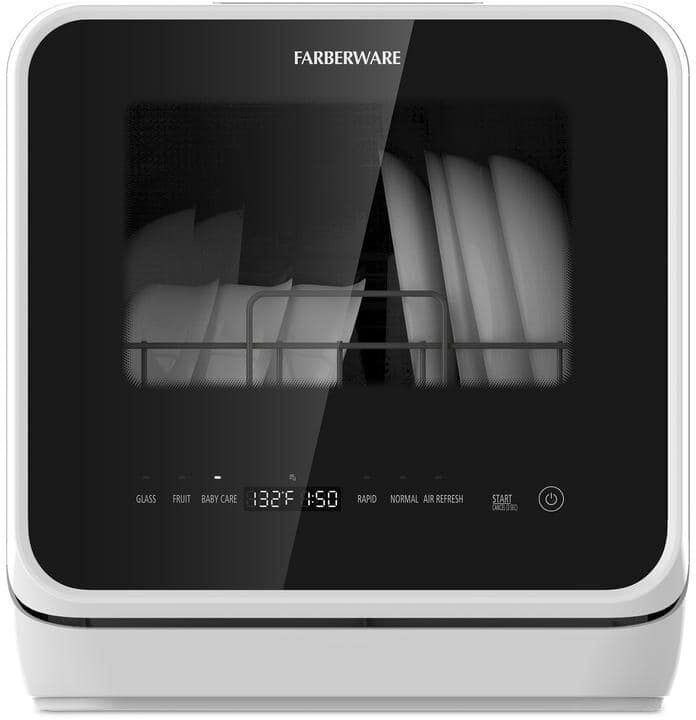 Eco-Friendly best Dishwashers: An Efficient Cleaning Guide 29 Farberware 16.5 in. Black Portable Countertop Dishwasher With 5-Liter Built-In Water Tank, White