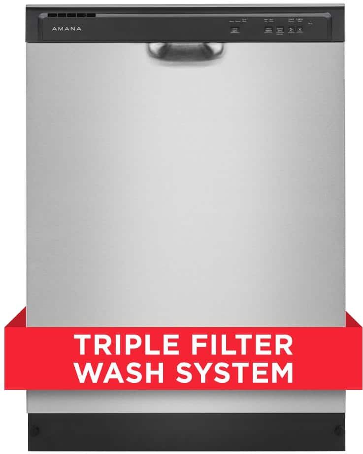 Eco-Friendly best Dishwashers: An Efficient Cleaning Guide 11 Amana 24 in. Stainless Steel Built-In Tall Tub Dishwasher 120-Volt, Silver