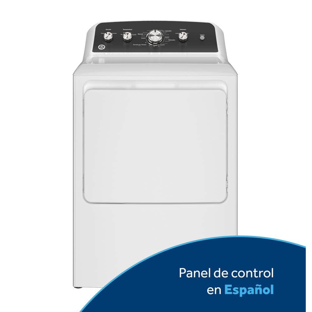 GE 7.2 cu. ft. vented Electric Dryer in White