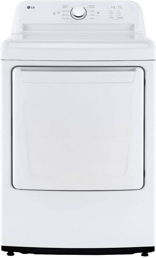 LG 7.3 Cu.Ft. Vented Electric Dryer in White with Sensor Dry Technology