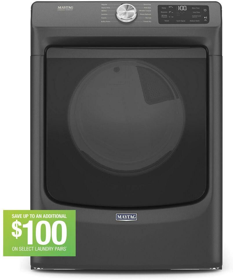 Maytag 7.3 cu. ft. Vented Electric Dryer in Volcano Black