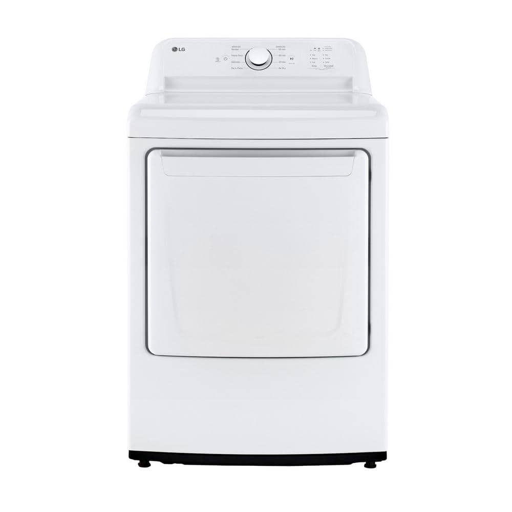 LG 7.3 Cu.Ft. Vented Gas Dryer in White with Sensor Dry Technology