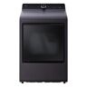 LG 7.3 cu. ft. Vented SMART Electric Dryer in Matte Black with EasyLoad Door, TurboSteam and Sensor Dry Technology