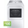 GE Profile 7.4 cu. ft. Smart Electric Dryer in White with Sanitize Cycle and Sensor Dry, ENERGY STAR