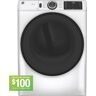 GE 7.8 cu. ft. Smart Front Load Electric Dryer in White with Sanitize Cycle, ENERGY STAR