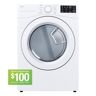 LG 7.4 cu. ft. Vented Stackable Gas Dryer in White with Sensor Dry Technology