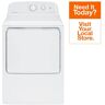 Hotpoint 6.2 cu. ft. Gas Dryer in White with Auto Dry