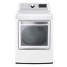 LG 7.3 cu. ft. Vented SMART Electric Dryer in White with EasyLoad Door and Sensor Dry Technology