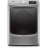 Maytag 7.3 cu. ft. 240-Volt Metallic Slate Stackable Electric Vented Dryer with Steam, ENERGY STAR