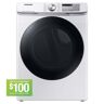 Samsung 7.5 cu. ft. Smart Gas Dryer with Steam Sanitize+ in White