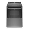 Whirlpool 7.4 cu. ft. 120-Volt Smart Chrome Shadow Gas Vented Dryer with a Hamper Door and Steam, ENERGY STAR