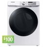 Samsung 7.5 cu. ft. Smart Stackable Vented Electric Dryer with Steam Sanitize+ in White
